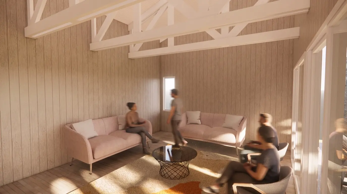 Refugio Sureño Contemporáneo en Frutillar, vista 6
