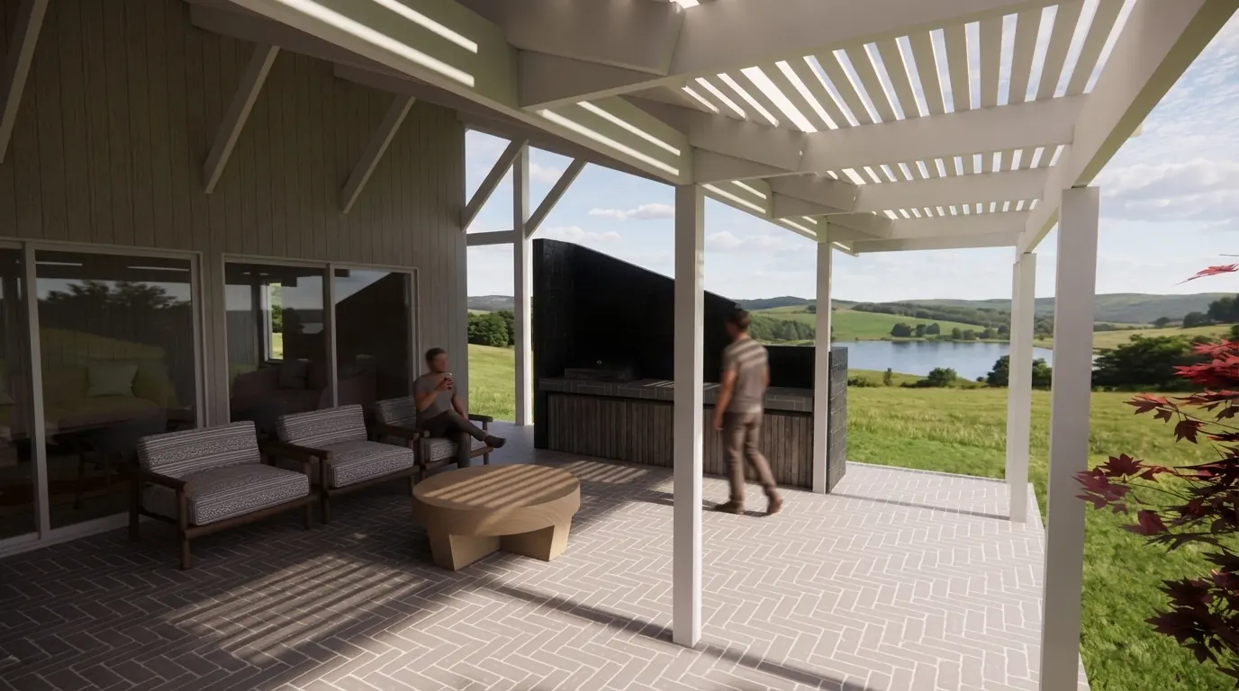 Refugio Sureño Contemporáneo en Frutillar, vista 8