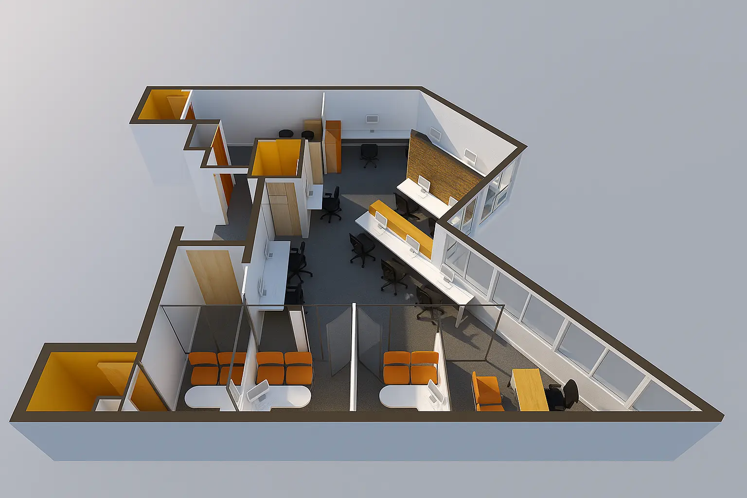 Oficinas Diagonal Paraguay, vista 2