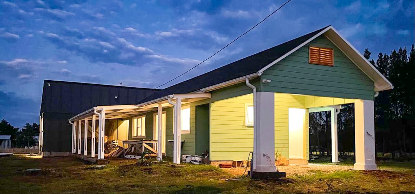 Interior con mobiliario