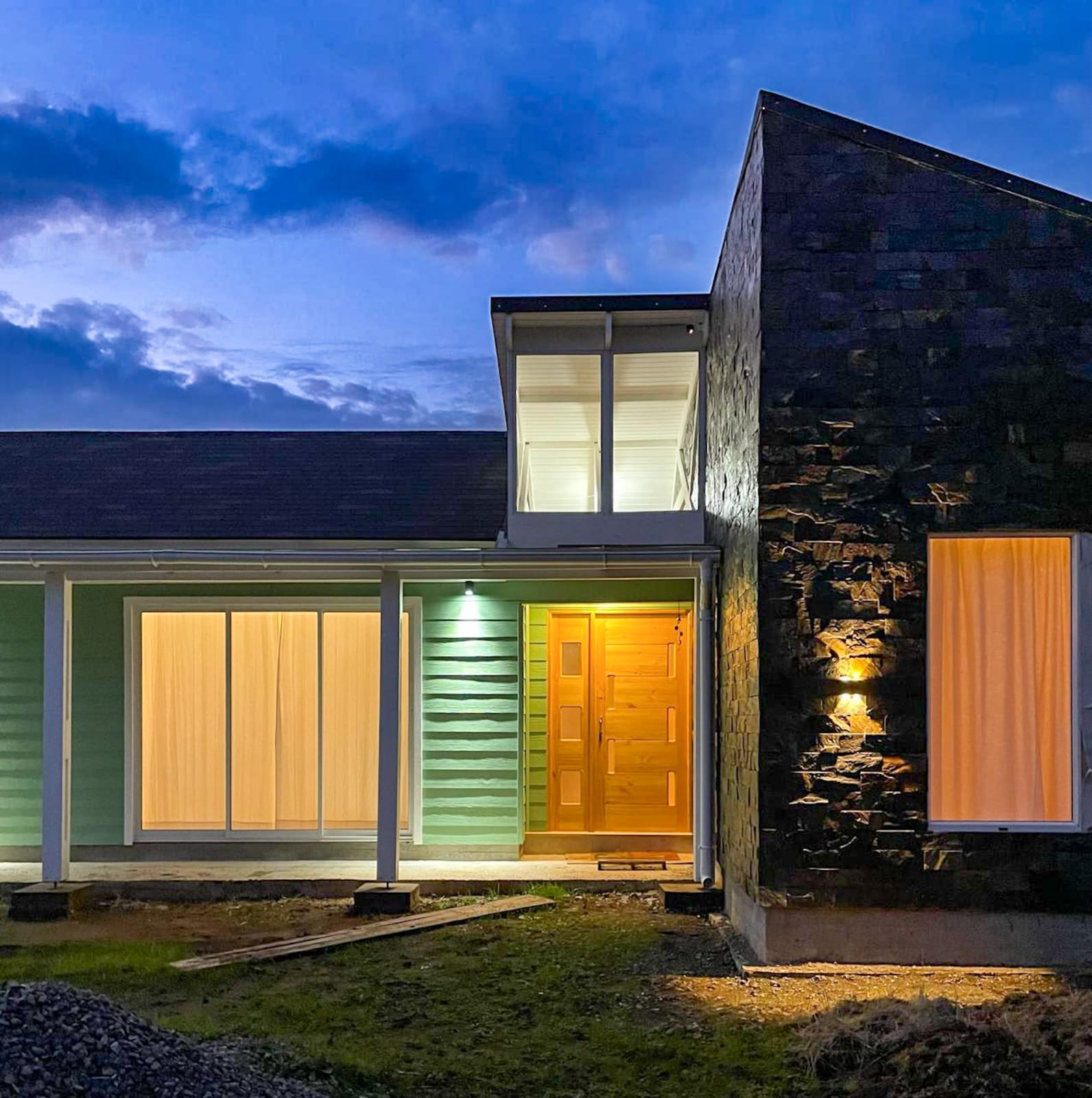 Interior con mobiliario