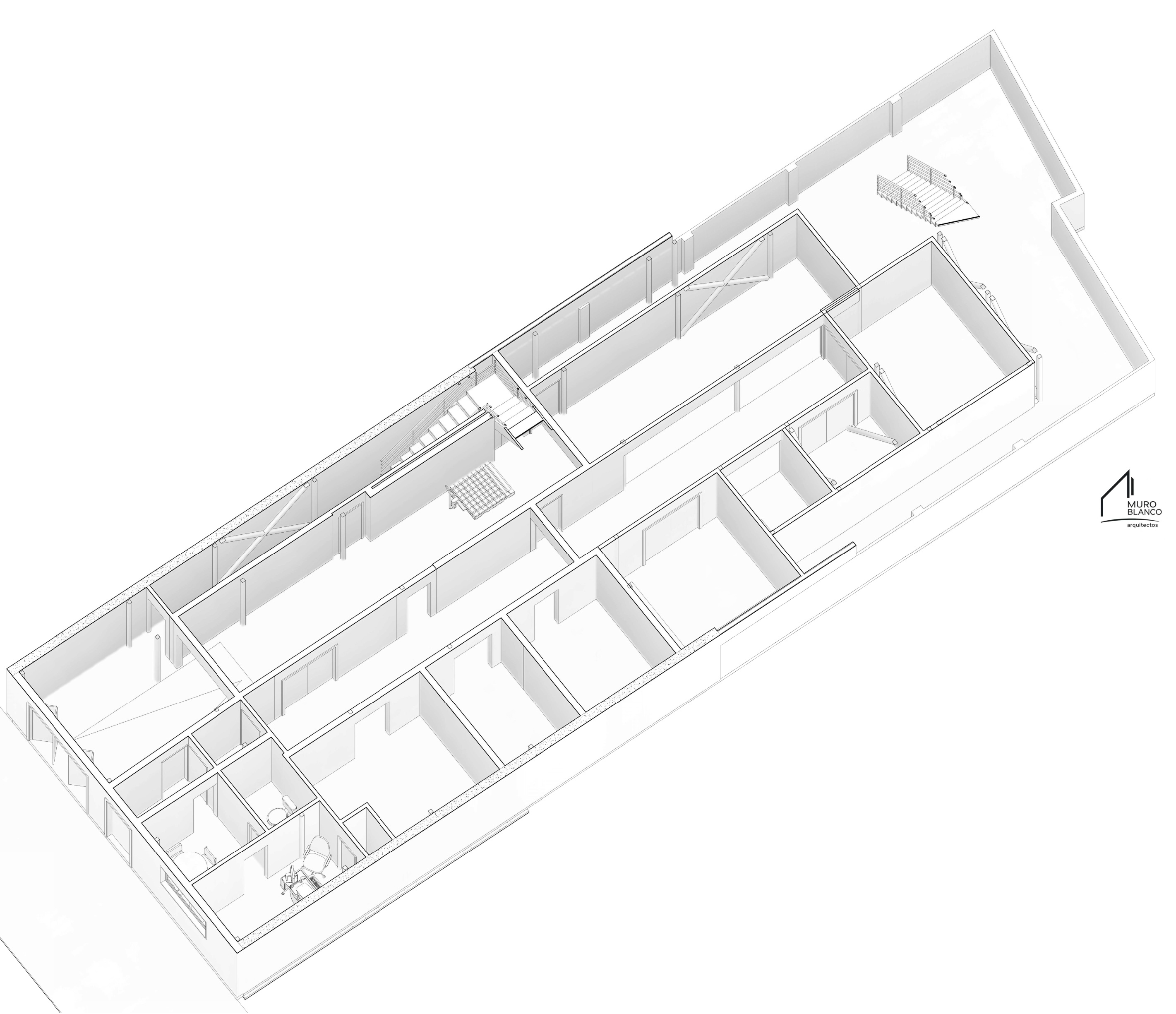 Detalle de la estructura metálica